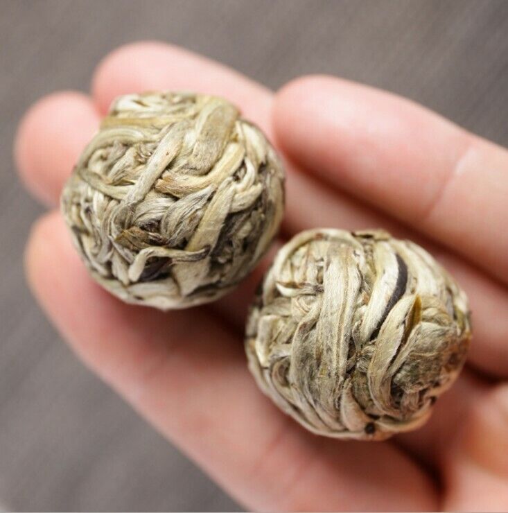 D BaiHao Ball Shaped tea Bai Hao Yin Zhen Handmade Silver Needle Pearl White Tea