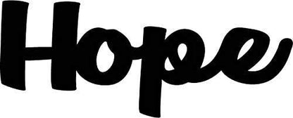 Hope Word Metal Wall Art | 8" Long X 5" High