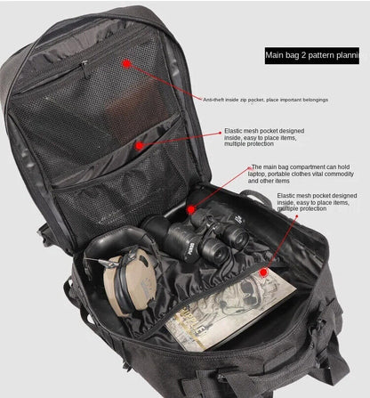 25L/50L Army Military Tactical Backpack Hiking Backpacks Bags Men Backpack