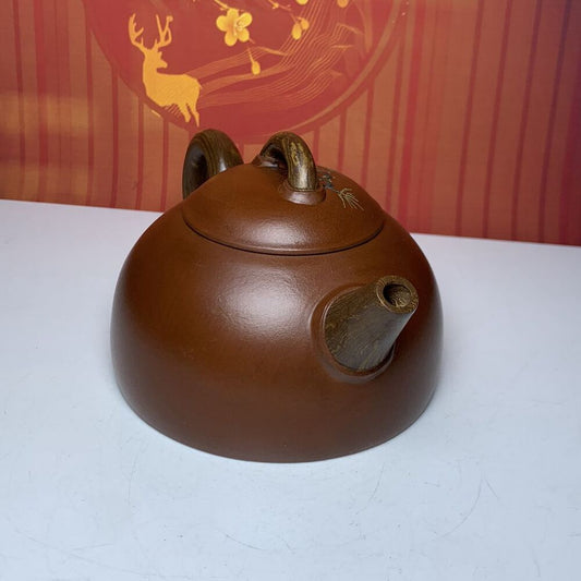 Vintage Chinese Yixing Purple Clay Teapot Zisha Handmade Household Teaware Art