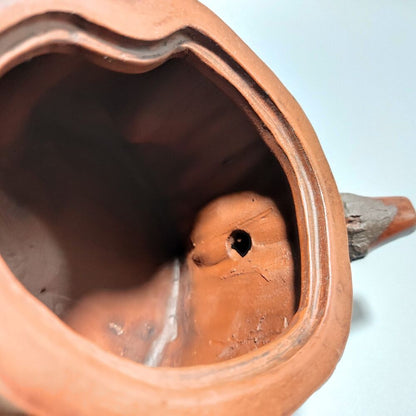 Vintage Chinese Yixing Purple Clay Teapot Zisha Ceremony Carving Collectible Art