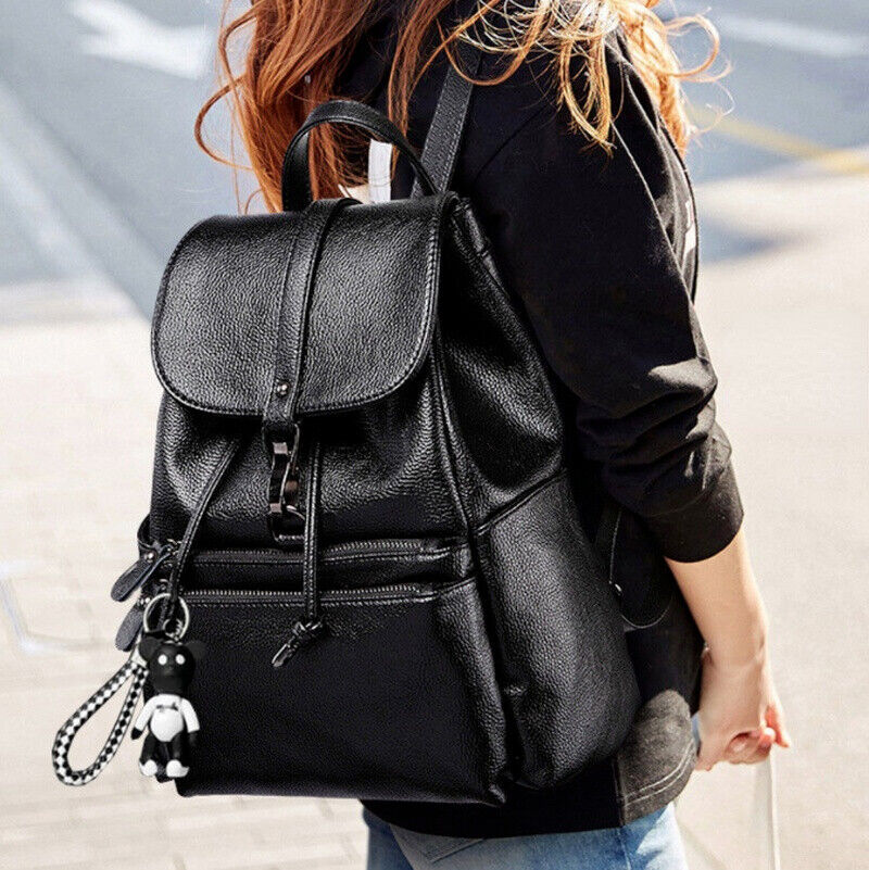 Women Backpack casual PU Leather Travel Shoulder Bag Handbags Rucksack Backbag