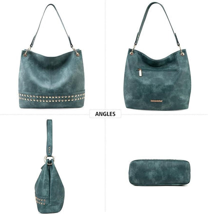 Montana West Hobo Purses and Handbags for Women Vegan Leather Top Handle Bag