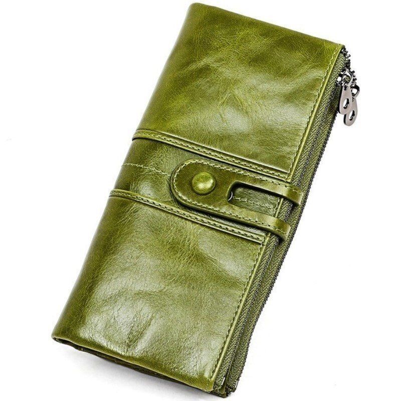 Wallet Women Leather Card Holder Wallet Long Zipper Purse Coin Purse Money Bags