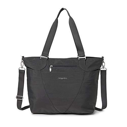Baggallini womens Travel Avenue Tote, Charcoal, One Size US Size, Charcoal