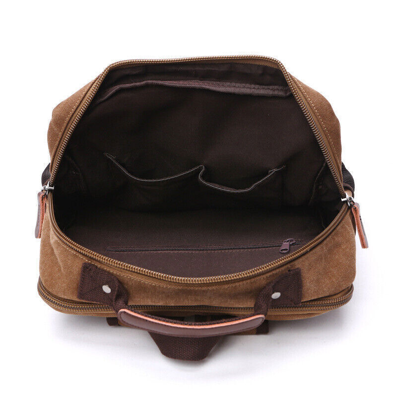 Canvas Backpack Men Travel Shoulder Bag High Students Bag Male Backpack