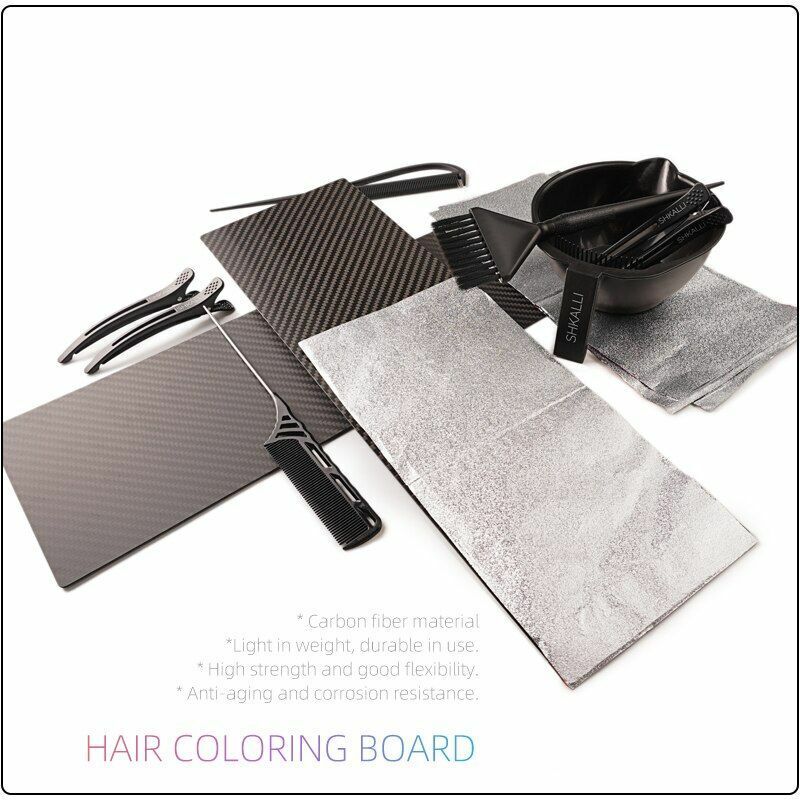 Hair Coloring Board Professional Salon Balayage Palette Carbon Fiber Sheet Tools