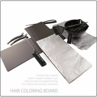 Hair Coloring Board Professional Salon Balayage Palette Carbon Fiber Sheet Tools