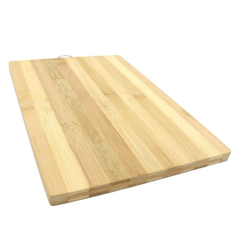 Cutting Board Bamboo Wood Light Organic Chopping Block Kitchen Tools 30x20x1.2cm