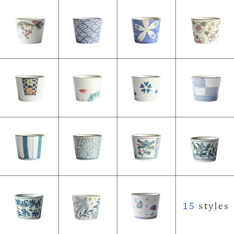 Japanese Style Ceramic Tableware Straight Cup Porcelain Tea Cup Sake Mug GIft