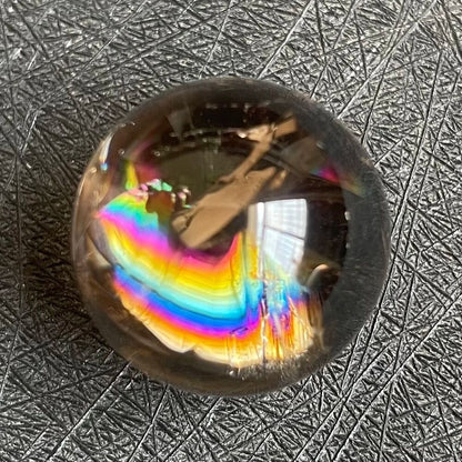 Crystal Balls Natural Stone Smoky Rainbow Sphere Quartz Feng Shui Decors 20-23mm