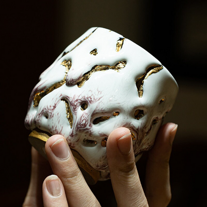 Novelty Ceramic Tea Cup Shinoyaki Teacup