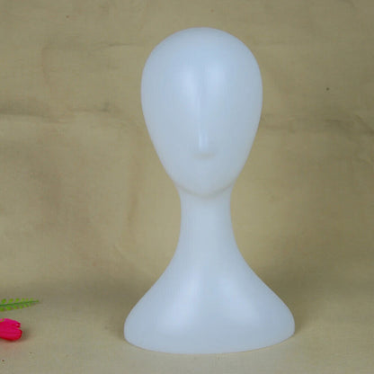 Female Head Mannequins PE Plastic Abstract Model Wig Hair Glasses Display Stands
