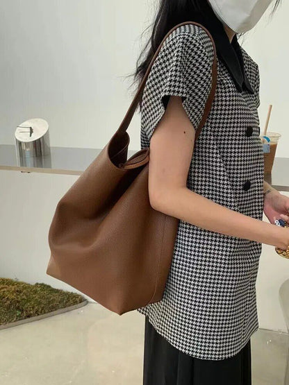 Women Sling Shoulder Bag Handbag Shopper with Small Bag