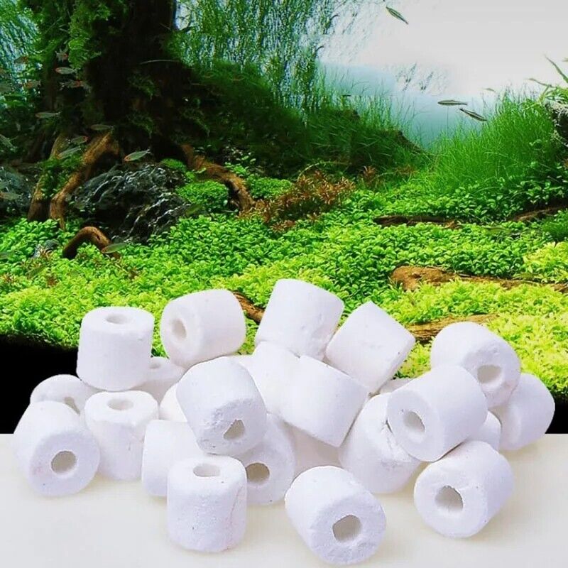 Aquariums Filters Media 100g Ceramic Glass Ring Biological Fish Tank Accessories