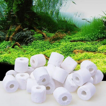 Aquariums Filters Media 100g Ceramic Glass Ring Biological Fish Tank Accessories
