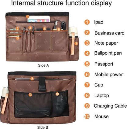 Woman Laptop Tote Bag,USB Teacher Bag Large Work Purse Fits 17.3 Ablack