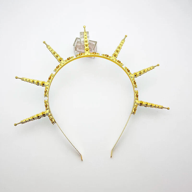 Women Headbands Gothic Goddess Crowns Spiked Halo Wicca Festival Party Headpiece