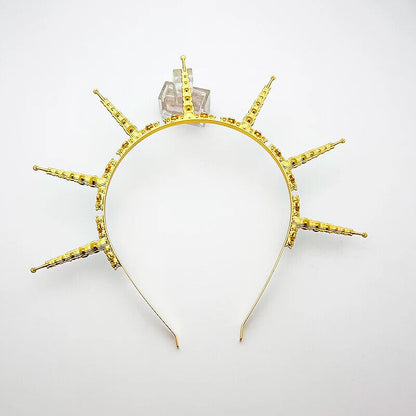 Women Headbands Gothic Goddess Crowns Spiked Halo Wicca Festival Party Headpiece
