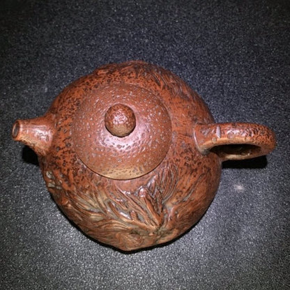 Vintage Chinese Yixing Purple Clay Teapot Zisha Ceramic Dragon Teaware Collector