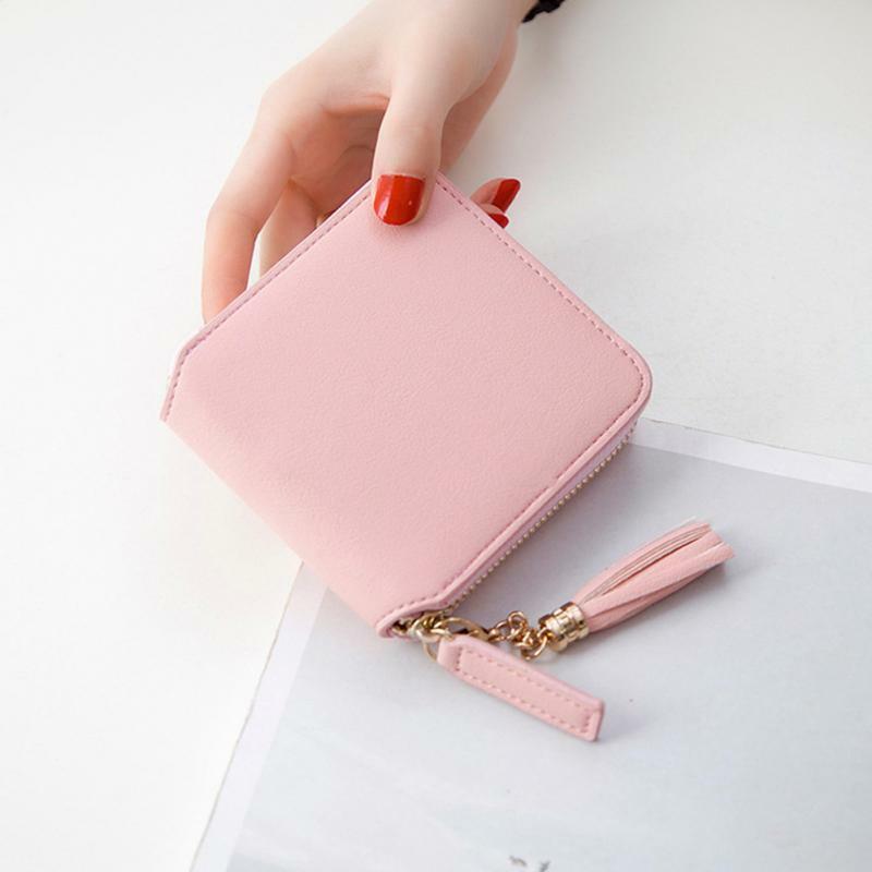 Lady Wallet Mini Handbag Female Money Wallets Leather Women's Purses Coin Clamps