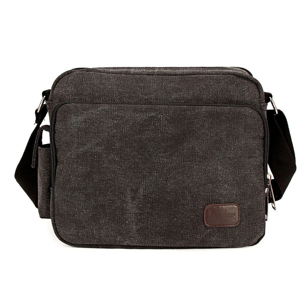 Vintage Military Men Canvas Crossbody Bag Casual Satchel Messenger Shoulder Bags