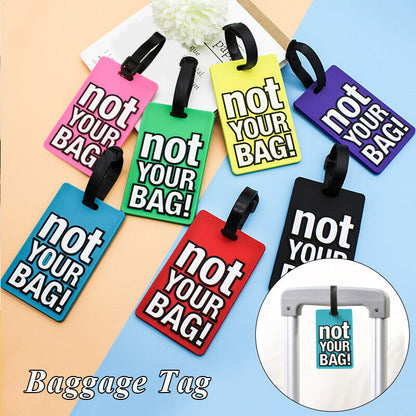 Luggage Tags PVC Hang Tag Baggage Labels Name Address Suitcase Travel Holiday
