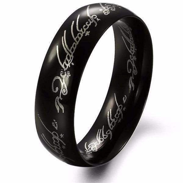 Fashion Lord of the Rings One Ring LOTR Stainless Steel Men's Ring Size 6-13