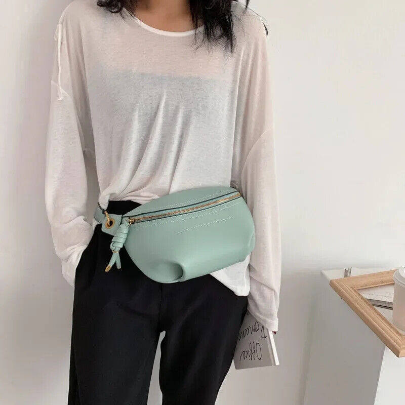 100% Genuine Women Waist Bags Shoulder Bag Chain Belt Crossbody Bag Bags