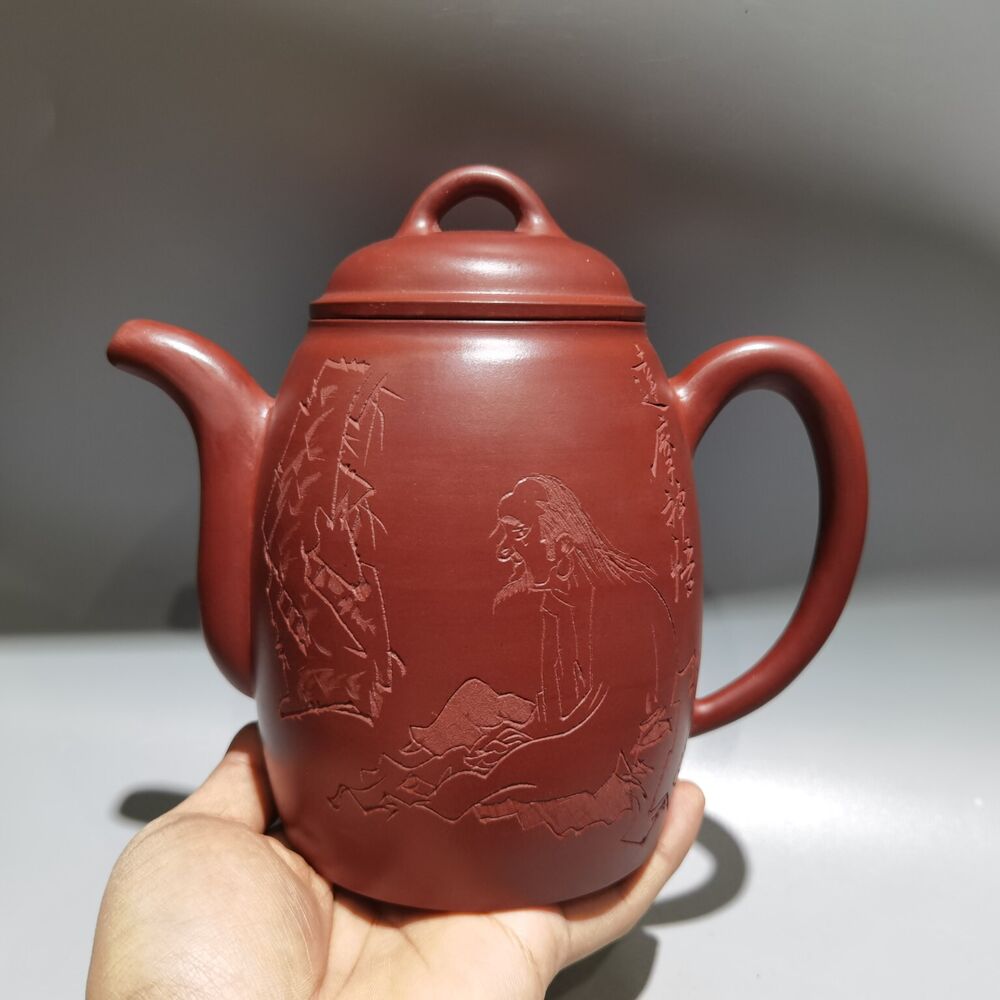 Chinese Yixing Purple Clay Teapot Zisha Ceramic Figure Story Teaware Collection