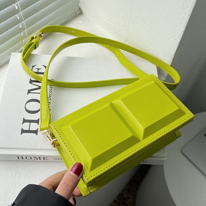 Shape Women's Flap Bag PU Leather Handbags Female Shoulder Crossbody Bag