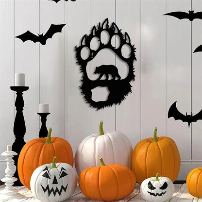 Bear Theme Decor Wall Art Decorations, Indoor Living Room Classic Room Decor