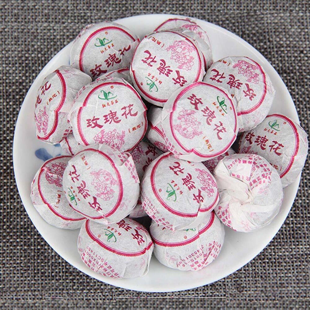 Mini Tuo Tea Rose Ripe Puerh Tea Chinese Yunnan Cooked Black Tea Health benefit