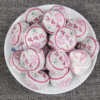 Mini Tuo Tea Rose Ripe Puerh Tea Chinese Yunnan Cooked Black Tea Health benefit