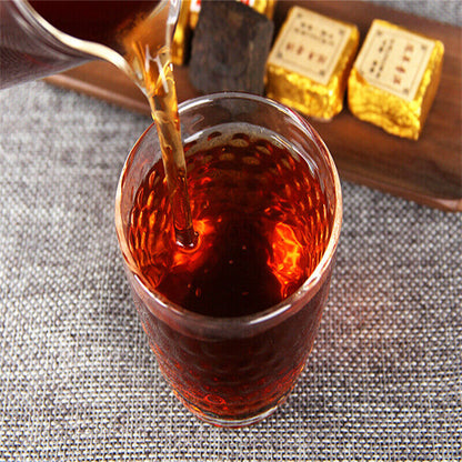 500g Yunnan Pu'er Tea Leaves Small Golden Brick Mini Small Tuo 檟字方砖