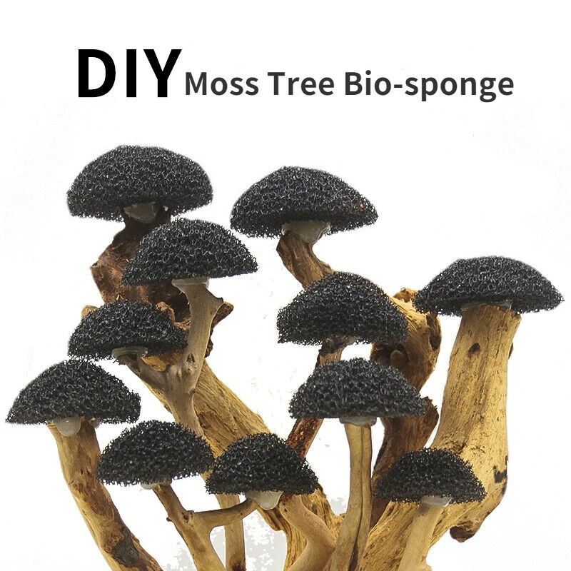Aquarium Accessories Sponge Stainless Steel Net Mesh Pad DIY Fish Tank Moss Tree