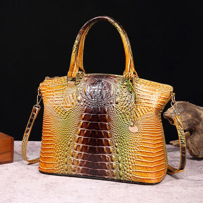 Womens Patent Leather Crocodile Handbag Sling Satchel Tote Shoulder Bag Colorful