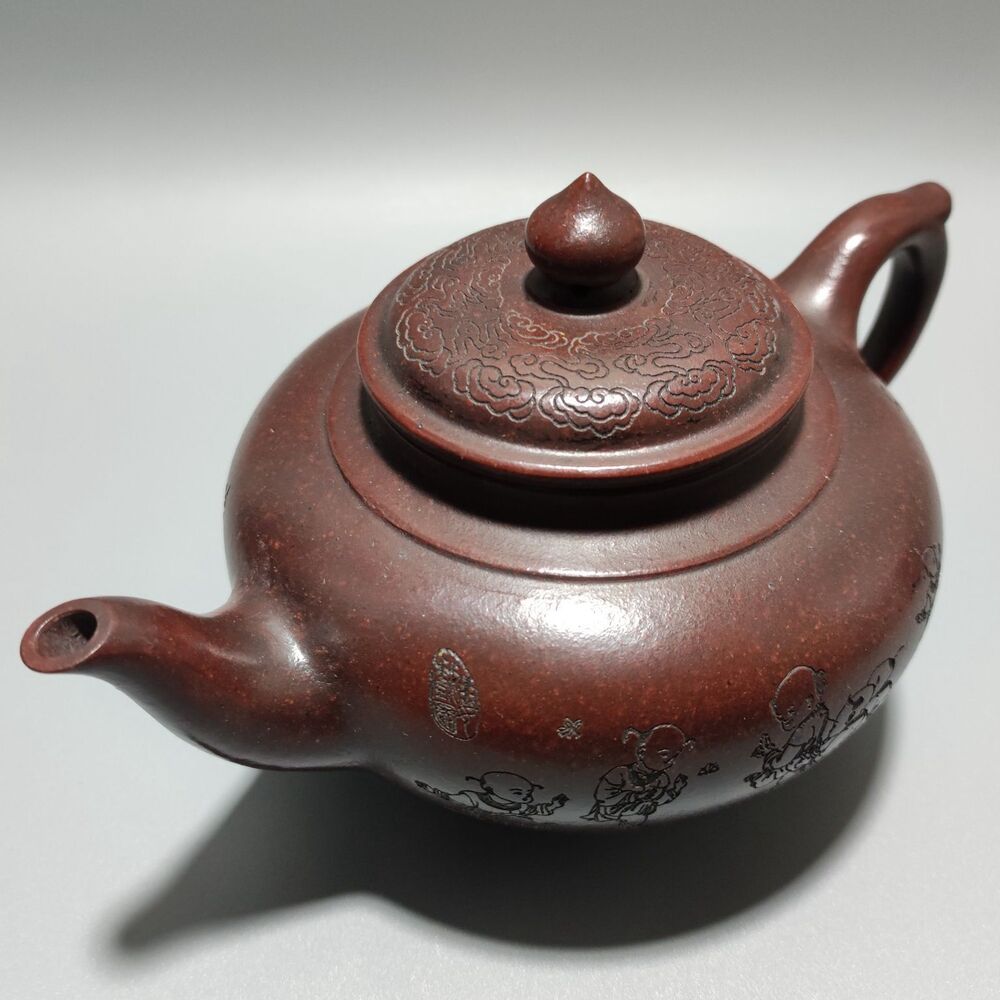 Vintage Chinese Yixing Purple Clay Teapot Zisha Ceremony Teaware Collection Rare