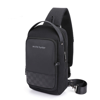 Men's Sling Backpack, Oxford cloth Waterproof Crossbody Bag Outdoor Sport Bags