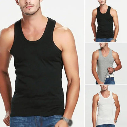 Mens Gym Training Vest Fitness Singlet Workout Muscle Bodybuilding Tank Tops