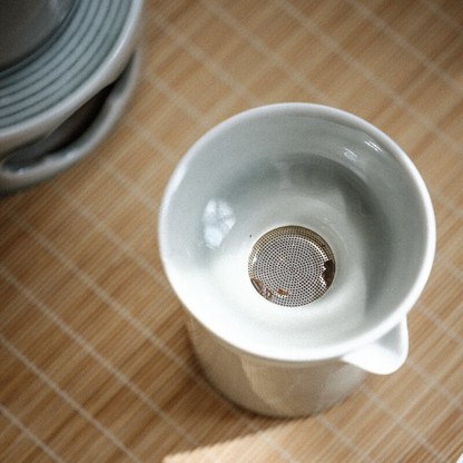 Ceramic Tea Strainers Gray Tea Colanders
