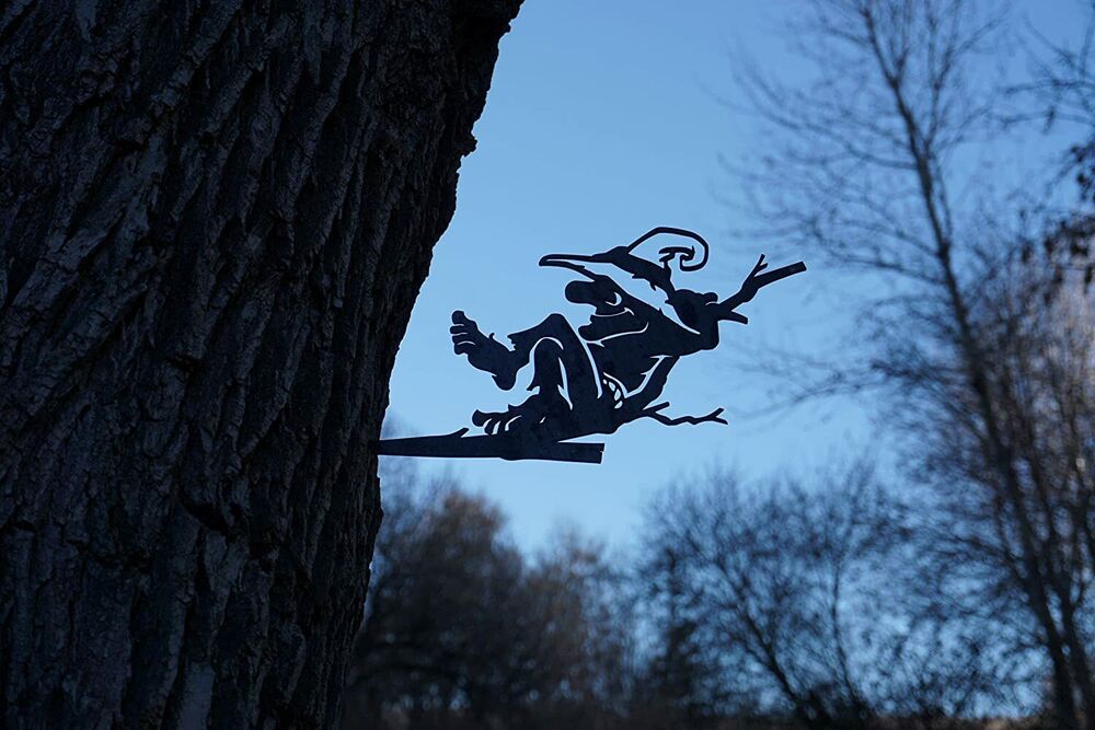 Twig Troll Decoration | Garden Art | Backyard Art | Tree Art | Silhouette Art
