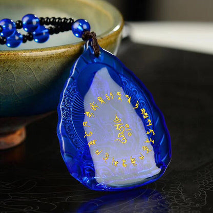 POWER OF HEALING! HIGH QUALITY COLORED GLAZE MEDICINE BUDDHA NECKLACE & GIFTBAG
