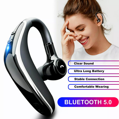 Driving Trucker Headset Wireless Bluetooth 5.0 Noise Cancelling Earpiece Earbuds