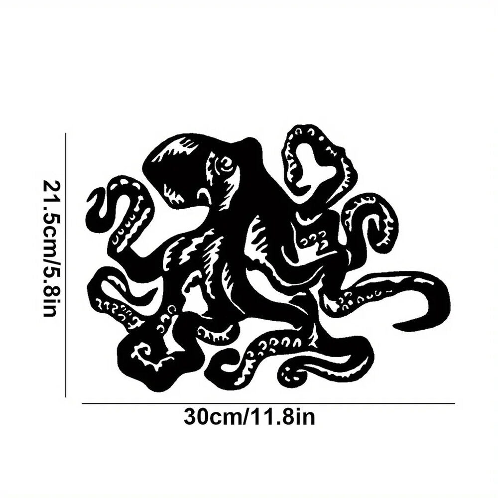 The Octopus Beach Coastal Steel Metal Wall Art,Metal Wall Art Decoration