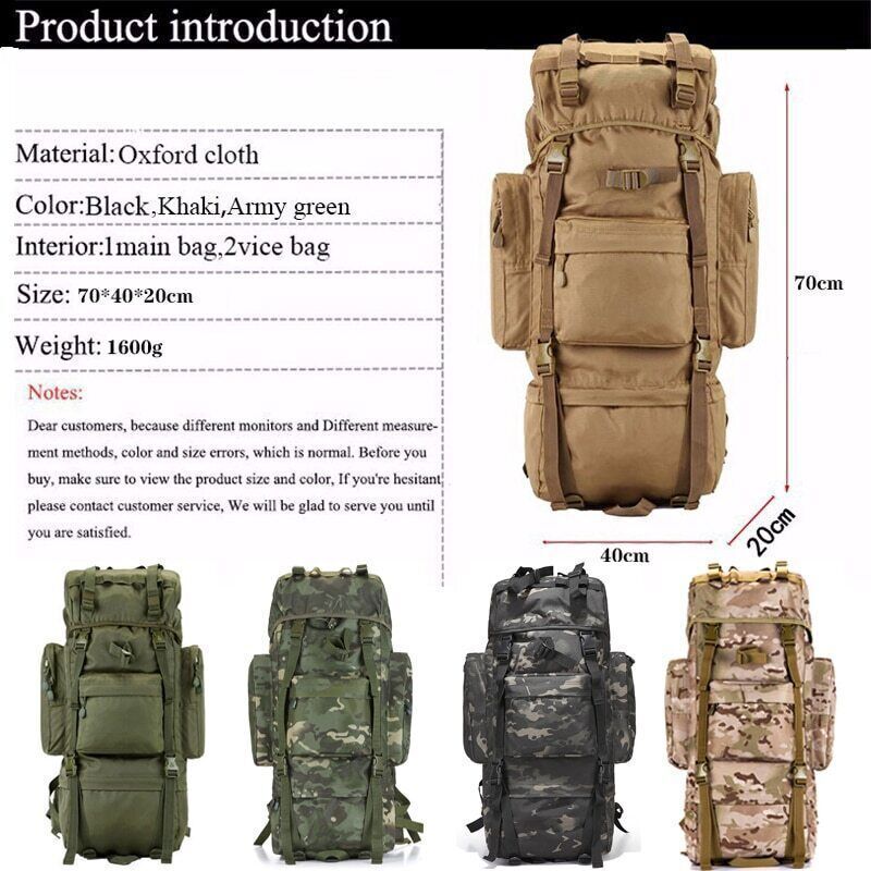Men Backpack Military Backpack Oxford Backpacks Men's Military Travel Bag
