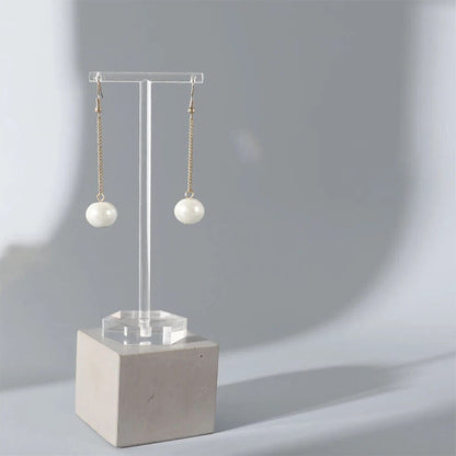 Jewelry Display Rack Clear Acrylic T Shape Drop Earrings Holder Organizer Stands