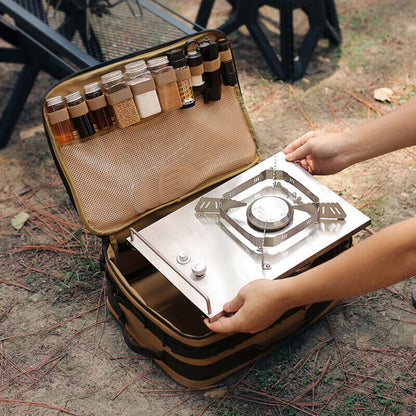 Outdoor Cooker Stove Storage Bag Camping Gas Stove Canister Pot Carry Bags