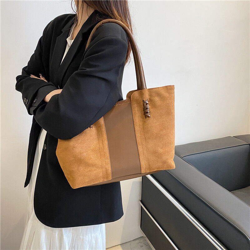 Womens PU Leather Shoulder Bag Tote Purse Handbag Messenger Crossbody Satchel