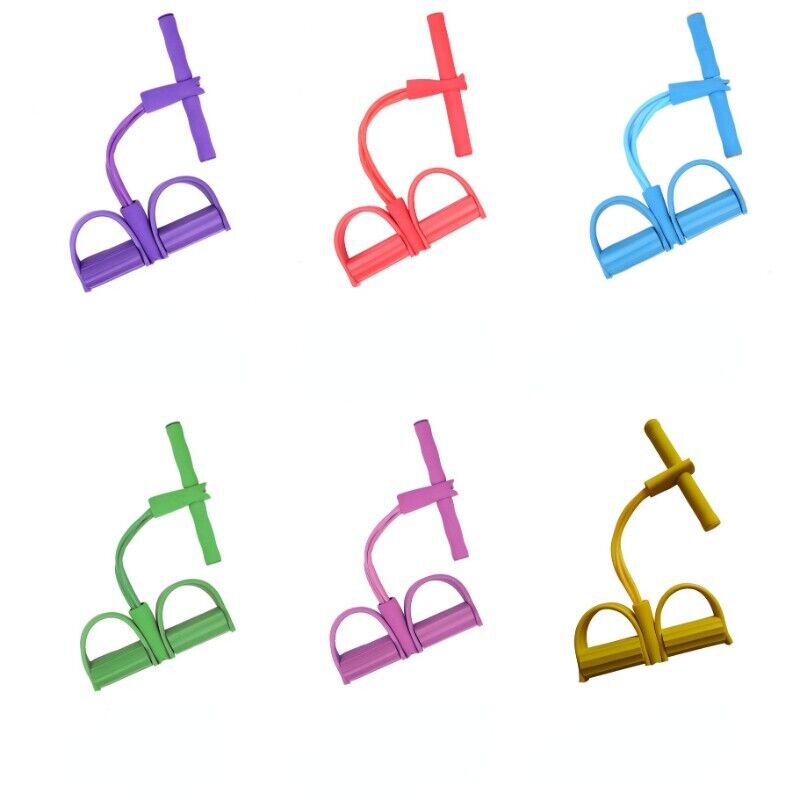 21 Fitness Resistance Bands-4 Tube Pedal Ankle Puller-45% OFF Exercise Foot Pull
